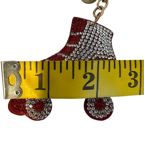 NWT Crystal Avenue Rollerskate Keychain Charm Ornament - Picture 4 of 5
